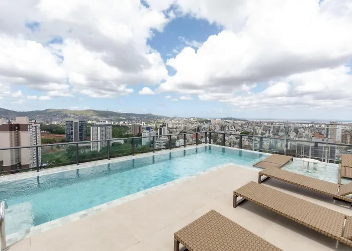 Apartment Vista Total Da Cidade Em Moradia Completa Porto Alegre